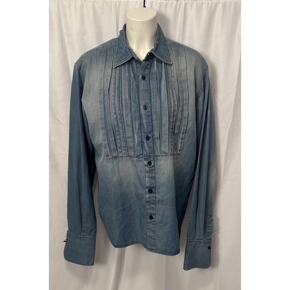 Ermanno Scervino Royal Denim Women's Size 12 US, 50 IT, Blue Long Sleeve